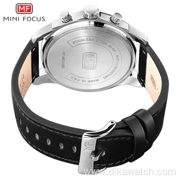 MINI FOCUS Fashion Top Brand Genuine Leather Watch